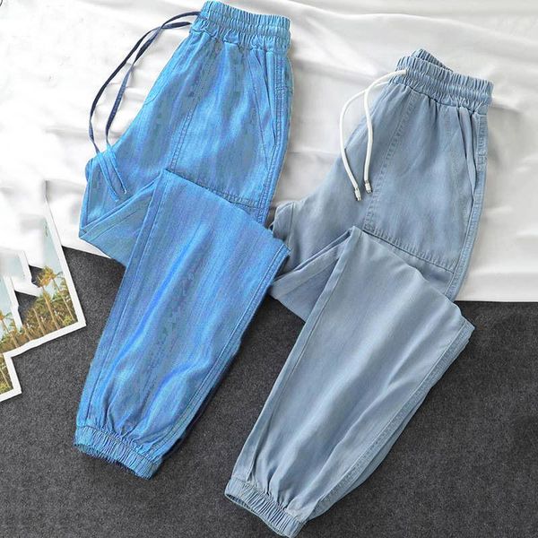 women's pants & capris lightweight solid women summer design 2021 pocket harem ankle length casual all match female clothing quality, Black;white
women's pants & capris lightweight solid women summer design 2021 pocket harem ankle length casual all match female clothing quality, Black;white