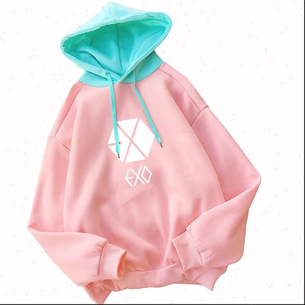 exo korean kpop pullover streetwear women sweatshirts casual fleece pink green spell color splicing sudadera mujer hooded, Black
exo korean kpop pullover streetwear women sweatshirts casual fleece pink green spell color splicing sudadera mujer hooded, Black