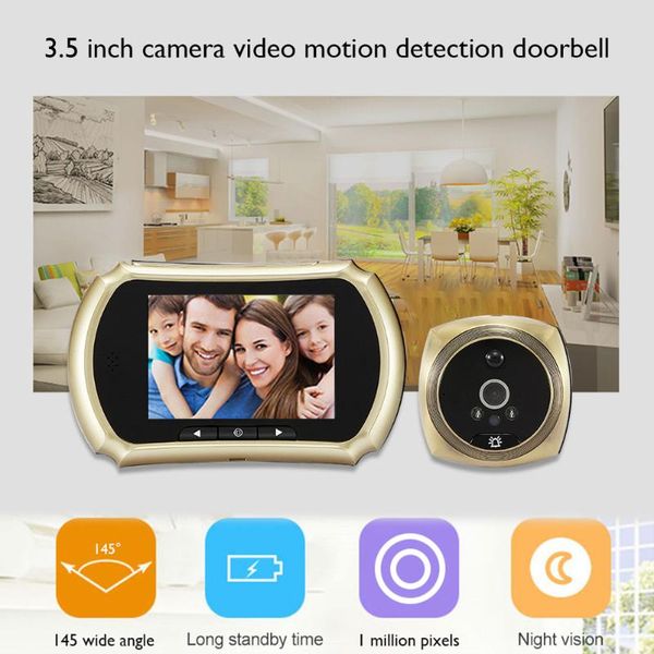 doorbells digital peephole viewer doorbell 3.5 inch screen ir night vision pographing electronic door eye camera bell
doorbells digital peephole viewer doorbell 3.5 inch screen ir night vision pographing electronic door eye camera bell