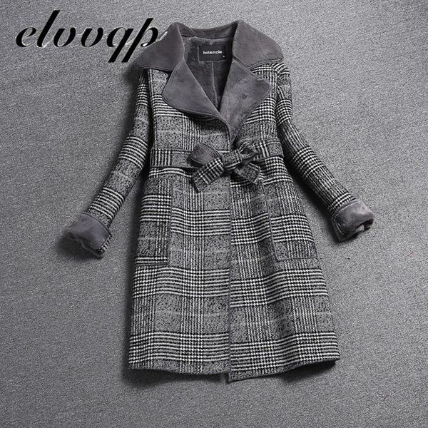 women's wool & blends woolen coat women 2021 winter long thick plus velvet warm fur jackets elegant pocket plaid belt ladies coats high, Black
women's wool & blends woolen coat women 2021 winter long thick plus velvet warm fur jackets elegant pocket plaid belt ladies coats high, Black