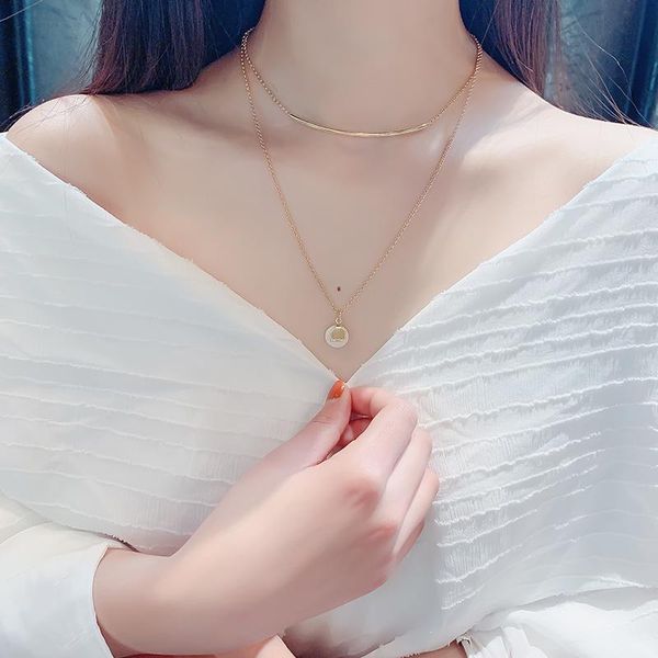 pendant necklaces europe and america temperament simple double-layer clavicle chain women girl fashion necklace jewelry accessories, Silver
pendant necklaces europe and america temperament simple double-layer clavicle chain women girl fashion necklace jewelry accessories, Silver