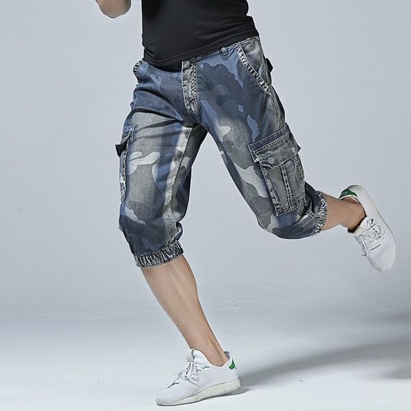 men's jeans fashion camouflages multi-pocket military-style shorts jogger pants big casual male cjr3, Blue
men's jeans fashion camouflages multi-pocket military-style shorts jogger pants big casual male cjr3, Blue