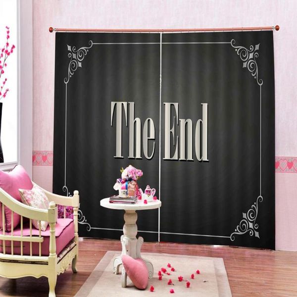 curtain & drapes the end english alphabet pattern window for living room bedroom blackout home decor customizable all size
curtain & drapes the end english alphabet pattern window for living room bedroom blackout home decor customizable all size