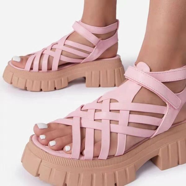 sandals women's shoes large size 43 cross woven platform women thick heel retro high heels woman, Black
sandals women's shoes large size 43 cross woven platform women thick heel retro high heels woman, Black
