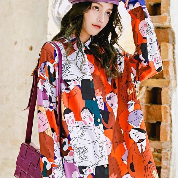 women's blouses & shirts korean vintage print long sleeve women spring summer chic blusas mujer streetwear chiffon shirts1 0p8l, White
women's blouses & shirts korean vintage print long sleeve women spring summer chic blusas mujer streetwear chiffon shirts1 0p8l, White