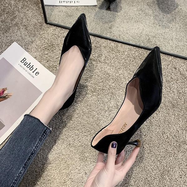 dress shoes spring autumn women high heels female pumps solid pointed toe wedding offical ladies w32-35, Black
dress shoes spring autumn women high heels female pumps solid pointed toe wedding offical ladies w32-35, Black