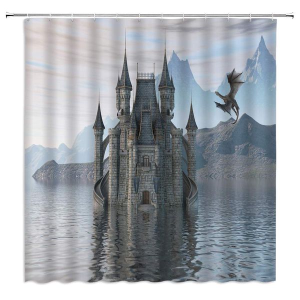 fantasy shower curtain magic animal dragon flying in the air medieval castle gothic decor ocean mountain gray fabric bath
fantasy shower curtain magic animal dragon flying in the air medieval castle gothic decor ocean mountain gray fabric bath