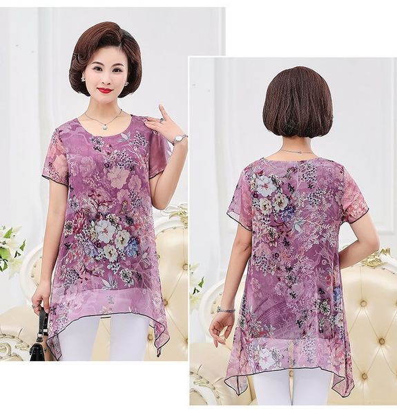2021 new summer middle aaged women fashion casual short sleeve blouse female flower print loose plus size 4xl shirt w23, White
2021 new summer middle aaged women fashion casual short sleeve blouse female flower print loose plus size 4xl shirt w23, White