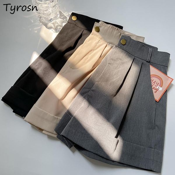 women's shorts women solid folds design zipper baggy short office lady japanese style casual crimping streetwear high waist trousers, White;black
women's shorts women solid folds design zipper baggy short office lady japanese style casual crimping streetwear high waist trousers, White;black