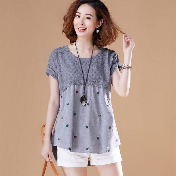 embroidery female cotton shirts new summer fashion patchwork women casual blouses shirts plus size p285 210323, White
embroidery female cotton shirts new summer fashion patchwork women casual blouses shirts plus size p285 210323, White