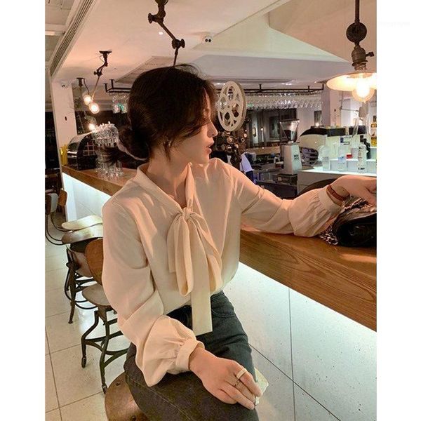 women blouse women's chiffon loose bow shirt blusas ropa de mujer blouses & shirts, White
women blouse women's chiffon loose bow shirt blusas ropa de mujer blouses & shirts, White