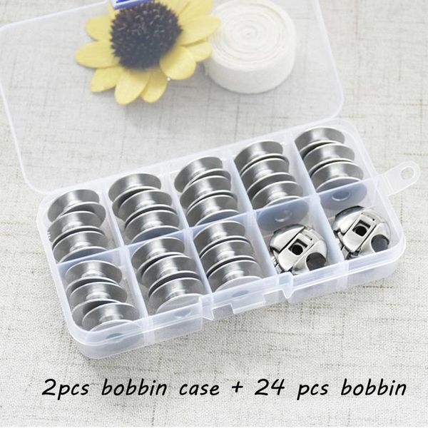 sewing notions & tools bc-db1-nbl 2 pcs bobbin case + 24 single needle flat machine parts, Black
sewing notions & tools bc-db1-nbl 2 pcs bobbin case + 24 single needle flat machine parts, Black