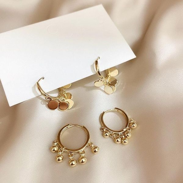 hoop & huggie u-magical luxury sequins metallic earrings for women gold color round beads geometrical jewelry pendientes, Golden;silver
hoop & huggie u-magical luxury sequins metallic earrings for women gold color round beads geometrical jewelry pendientes, Golden;silver