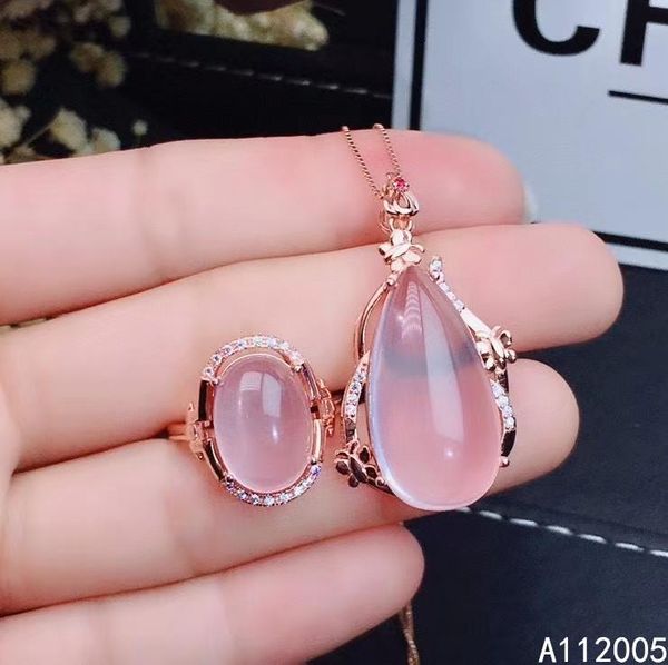 fine jewelry 925 sterling silver inlaid natural gemstone rose quartz female ring pendant set luxury support test bracelet, earrings & neckla, Black
fine jewelry 925 sterling silver inlaid natural gemstone rose quartz female ring pendant set luxury support test bracelet, earrings & neckla, Black