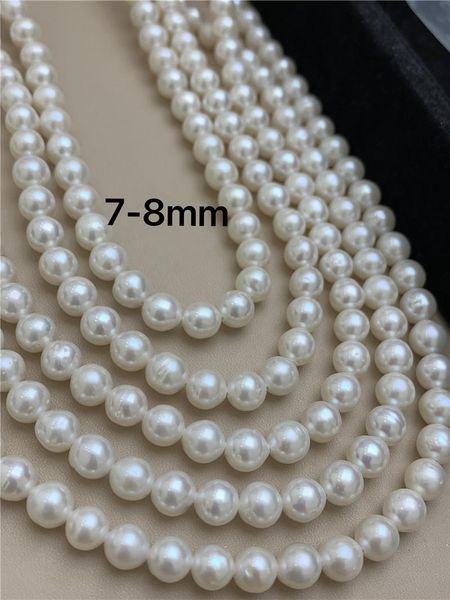 chains natural freshwater pearl 7-8mm perforated loose bead chain diy elegant necklace bracelet jewelry lady gift, Silver
chains natural freshwater pearl 7-8mm perforated loose bead chain diy elegant necklace bracelet jewelry lady gift, Silver