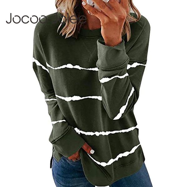 women casual striped loose hoodies spring long sleeve o neck harajuku sweatshirt elegant pullovers plus size 210428, Black
women casual striped loose hoodies spring long sleeve o neck harajuku sweatshirt elegant pullovers plus size 210428, Black