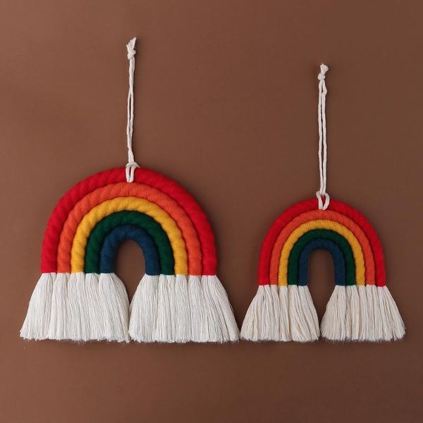 decorative objects & figurines macrame handmade rainbow wall hanging home decoration bohemian woven cotton tapestry handicraft gift
decorative objects & figurines macrame handmade rainbow wall hanging home decoration bohemian woven cotton tapestry handicraft gift