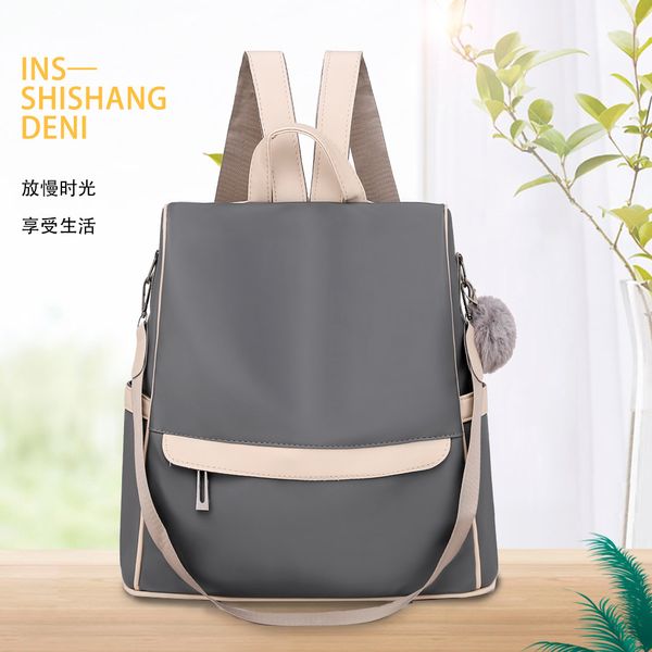 anti theft double shoulder bag women's splicing pu large capacity school solid color simple multifunctional single
anti theft double shoulder bag women's splicing pu large capacity school solid color simple multifunctional single