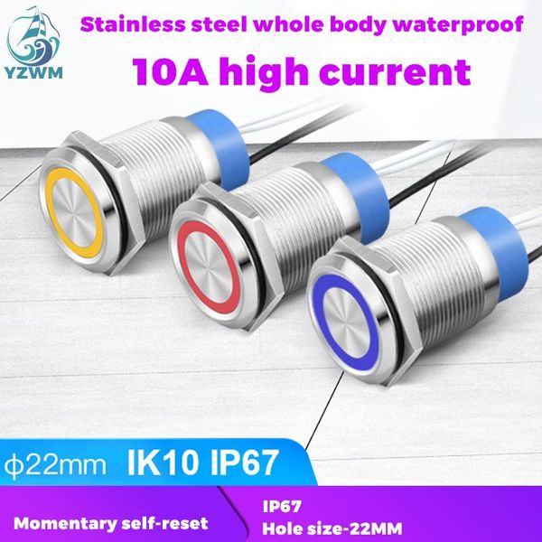 smart home control yzwm 22mm reset metal button switch whole body waterproof 10a large current ring lamp round small start
smart home control yzwm 22mm reset metal button switch whole body waterproof 10a large current ring lamp round small start