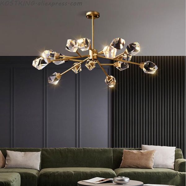chandeliers luxury crystal copper chandelier living room lamp fixtures nordic restaurant decoration luster stone
chandeliers luxury crystal copper chandelier living room lamp fixtures nordic restaurant decoration luster stone