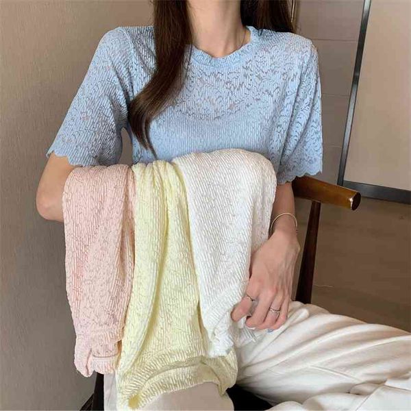 lace mesh t-shirt women plus size o-neck and elegant loose vintage apricot shirts chic 210529, White
lace mesh t-shirt women plus size o-neck and elegant loose vintage apricot shirts chic 210529, White