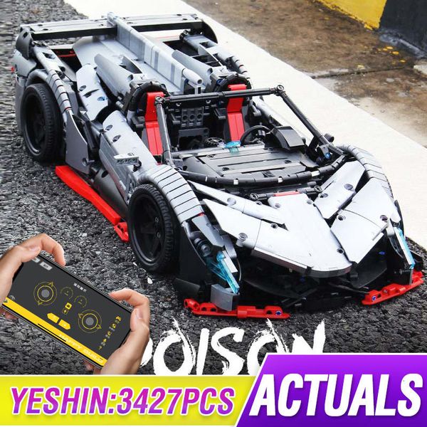 3427pcs moc rc technic the veneno roadster power function car model building blocks bricks kids diy toys christmas gifts 1008
3427pcs moc rc technic the veneno roadster power function car model building blocks bricks kids diy toys christmas gifts 1008