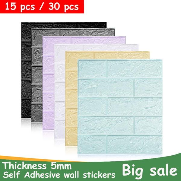 15/30 3d self adhesive brick stickers waterproof foam wallpapers for room kitchens bedroom wall paper
15/30 3d self adhesive brick stickers waterproof foam wallpapers for room kitchens bedroom wall paper