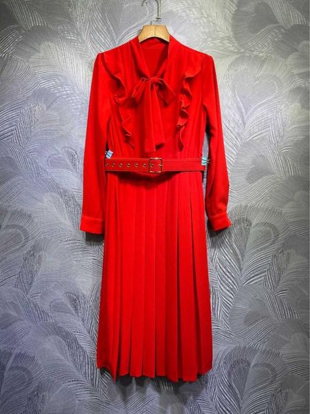 casual dresses women's summer 2021 bowtie pleated dress chic ol elegant long sleeves c190, Black;gray
casual dresses women's summer 2021 bowtie pleated dress chic ol elegant long sleeves c190, Black;gray