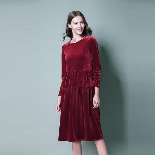 plus size france style women elegant vintage velour party dress,5xl 6xl autunm pleated ruffled velvet dress vestidos casual dresses, Black;gray
plus size france style women elegant vintage velour party dress,5xl 6xl autunm pleated ruffled velvet dress vestidos casual dresses, Black;gray