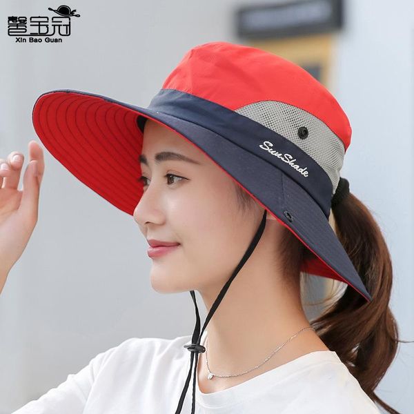 party hats 9002 summer women's outdoor sun hat horsetail hole fisherman sunscreen breathable climbing cap parent-child
party hats 9002 summer women's outdoor sun hat horsetail hole fisherman sunscreen breathable climbing cap parent-child