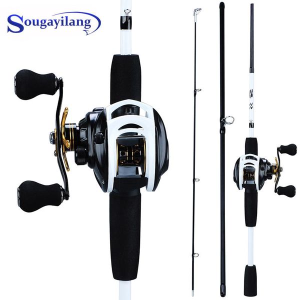 sougayilang fishing rod reel combo portable 3 section lure and 9+1bb high speed 7:1 gear ratio baitcasting set
sougayilang fishing rod reel combo portable 3 section lure and 9+1bb high speed 7:1 gear ratio baitcasting set