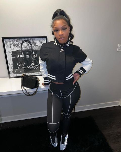women's two piece pants vbpb 2022 black tracksuits high-end young casual full sleeve cloth long pencil skinny women 2 set, White
women's two piece pants vbpb 2022 black tracksuits high-end young casual full sleeve cloth long pencil skinny women 2 set, White