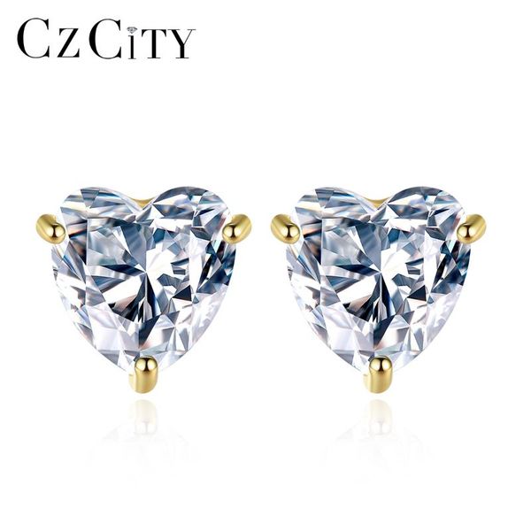 stud czcity cute korean earring heart bling cz earrings for women fine jewelry wedding engagement 925 sterling silver love gift, Golden;silver
stud czcity cute korean earring heart bling cz earrings for women fine jewelry wedding engagement 925 sterling silver love gift, Golden;silver