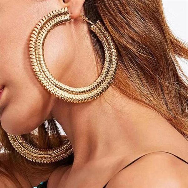hoop & huggie women's thick metal big ring earring chain statement fashion jewelry gold and silver, Golden;silver
hoop & huggie women's thick metal big ring earring chain statement fashion jewelry gold and silver, Golden;silver