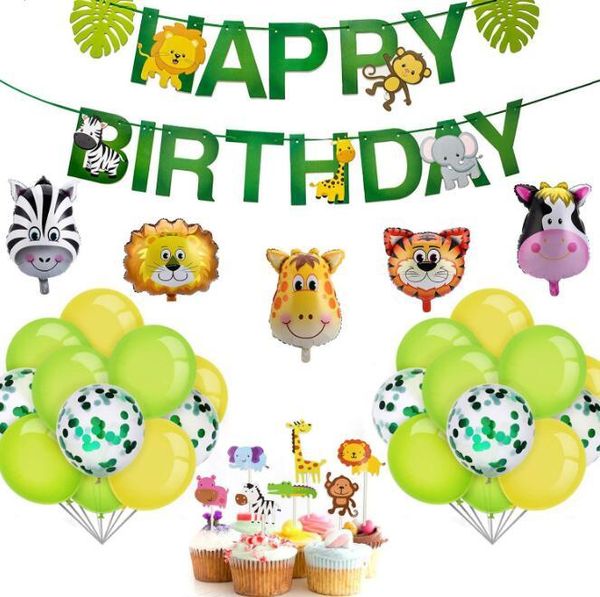 animal theme cartoon confetti latex balloon banner cake flag kits jungle summer baby kids carnival party decoration supplies sashes
animal theme cartoon confetti latex balloon banner cake flag kits jungle summer baby kids carnival party decoration supplies sashes