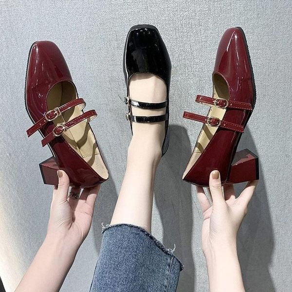 women spring summer low heels shoes pu leather ladies fashion pumps shoe buckle square toe female casual comfortable footwear dress, Black
women spring summer low heels shoes pu leather ladies fashion pumps shoe buckle square toe female casual comfortable footwear dress, Black