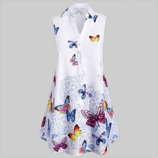 40 butterfly print casual womens blouses plus size sleeveless turn down collar elegant summer harajuku shirt blusas, White
40 butterfly print casual womens blouses plus size sleeveless turn down collar elegant summer harajuku shirt blusas, White