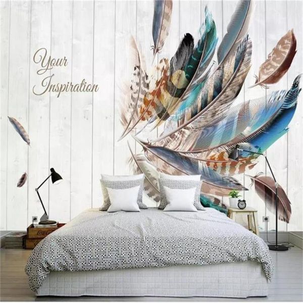 custom 3d po wallpaper mural room sofa tv backdrop living bed color feather board picture wallpapers
custom 3d po wallpaper mural room sofa tv backdrop living bed color feather board picture wallpapers