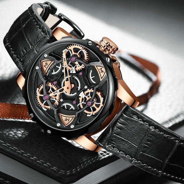 wristwatches mini focus quartz watch men analog clock genuine leather strap rotating wheels dial waterproof mens watches top, Slivery;brown
wristwatches mini focus quartz watch men analog clock genuine leather strap rotating wheels dial waterproof mens watches top, Slivery;brown