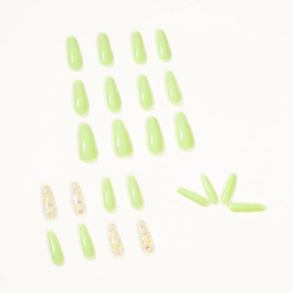 false nails 24pcs butterfly printed nail patch light green glue type removable long paragraph fashion manicure sana889, Red;gold
false nails 24pcs butterfly printed nail patch light green glue type removable long paragraph fashion manicure sana889, Red;gold