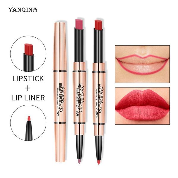 lip pencils yanqina double-headed lipstick 2 in1 liner pen long-lasting colorful makeup waterproof small tube cosmetic tslm1
lip pencils yanqina double-headed lipstick 2 in1 liner pen long-lasting colorful makeup waterproof small tube cosmetic tslm1