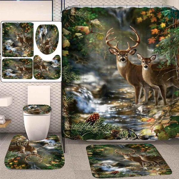 forest creek deer christmas elk 180x180cm shower curtain pedestal rug lid toilet cover mat non-slip bath set bat curtains
forest creek deer christmas elk 180x180cm shower curtain pedestal rug lid toilet cover mat non-slip bath set bat curtains