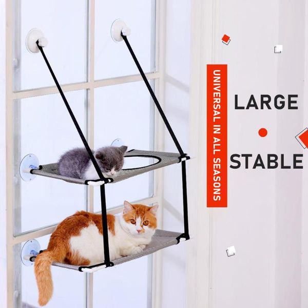 cat beds & furniture sunny double layer hammock suction cup window mounted pet nest breathable mesh kitten sleeping playing hanging shelf se
cat beds & furniture sunny double layer hammock suction cup window mounted pet nest breathable mesh kitten sleeping playing hanging shelf se