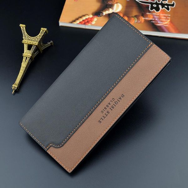 wallets fashion multi-card men's long frosted soft pu leather purses stitching contrasting colors short wallet card holder, Red;black
wallets fashion multi-card men's long frosted soft pu leather purses stitching contrasting colors short wallet card holder, Red;black