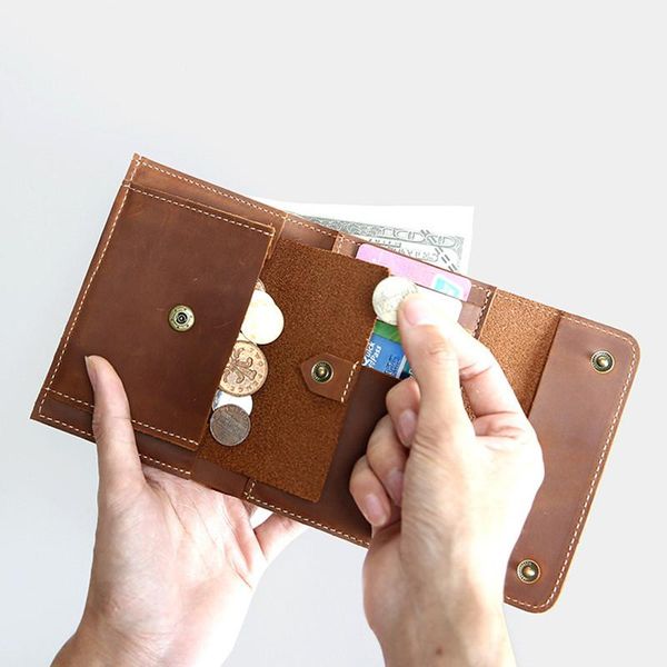 100% genuine leather wallet for men male vintage handmade short purse card holder with coin pocket money bag wallets, Red;black
100% genuine leather wallet for men male vintage handmade short purse card holder with coin pocket money bag wallets, Red;black