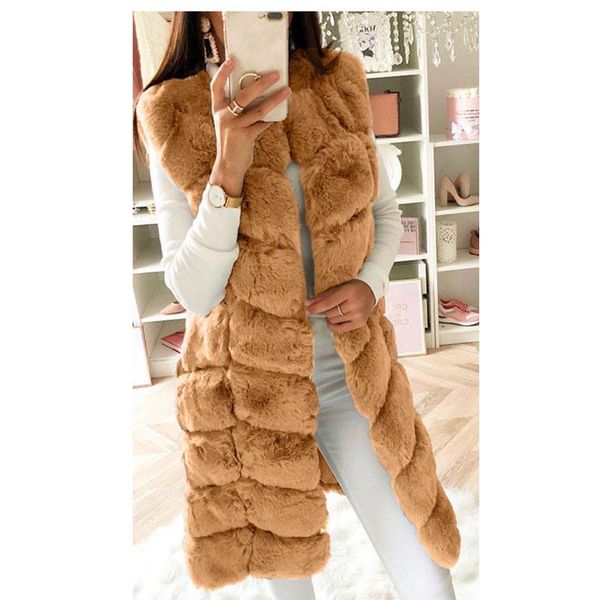 women's fur & faux women coat autumn imitation long vest padded plush winter fashion slim donsignet, Black
women's fur & faux women coat autumn imitation long vest padded plush winter fashion slim donsignet, Black