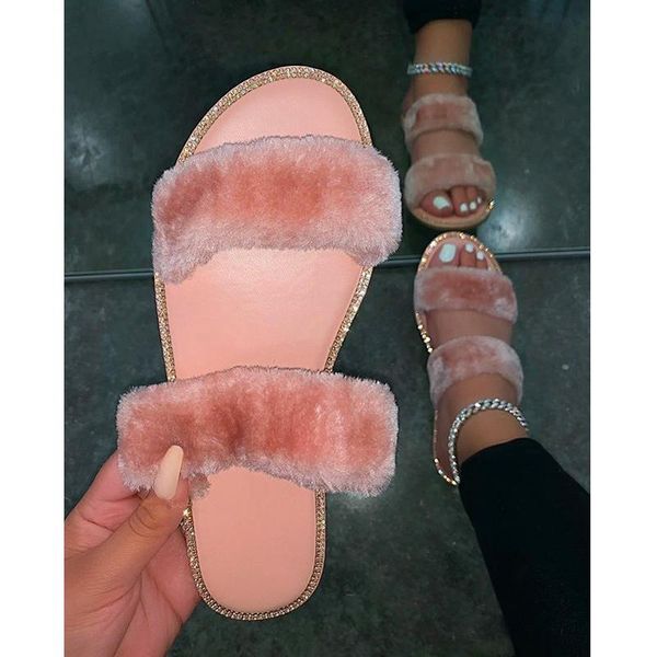 summer woman shoes fashion plush sandals outdoor rhinestone slippers open toe casual comfortable plus size 43, Black
summer woman shoes fashion plush sandals outdoor rhinestone slippers open toe casual comfortable plus size 43, Black