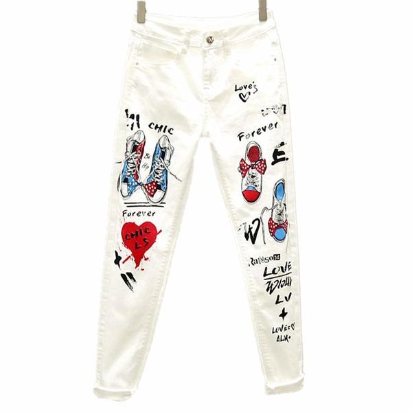 women's jeans 2021 women white skinny denim pants cartoon graffiti printed stretch autumn slim body pencil ladies plus size, Blue
women's jeans 2021 women white skinny denim pants cartoon graffiti printed stretch autumn slim body pencil ladies plus size, Blue