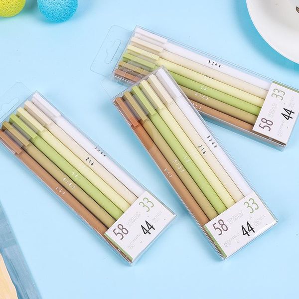 gel pens 6pcs/set creative pen sets kawaii quick drying for students 0.5mm black ink refill writing school office supplies
gel pens 6pcs/set creative pen sets kawaii quick drying for students 0.5mm black ink refill writing school office supplies