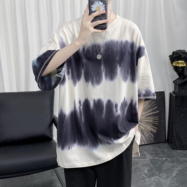 men's t-shirts 2021 men summer hip hop streetwear fashion tees casual tie-dye o-neck brand short sleeve, White;black
men's t-shirts 2021 men summer hip hop streetwear fashion tees casual tie-dye o-neck brand short sleeve, White;black